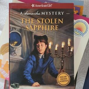 American Girl A Samantha Mystery Book with Blue and Gold Cover